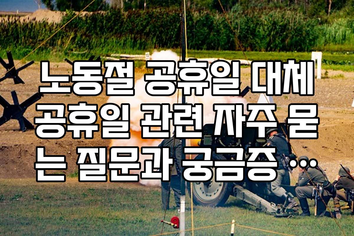 노동절 공휴일 대체공휴일 관련 자주 묻는 질문과 궁금증 해결