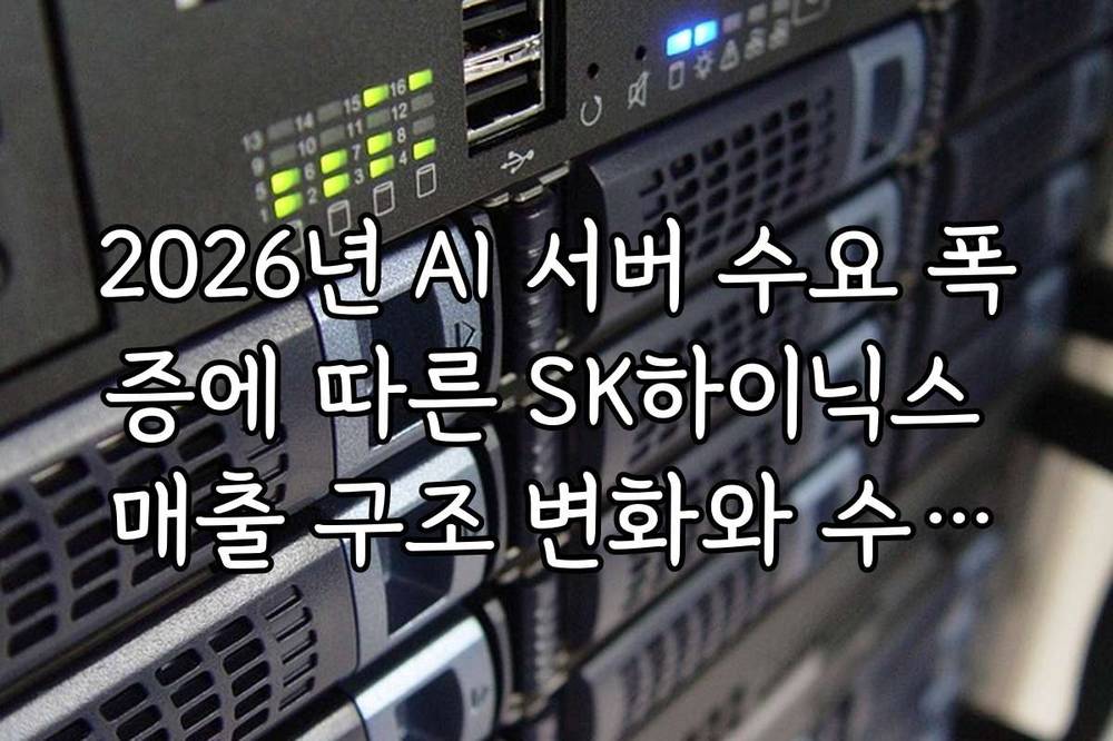 2026년 AI 서버 수요 폭증에 따른 SK하이닉스 매출 구조 변화와 수익성