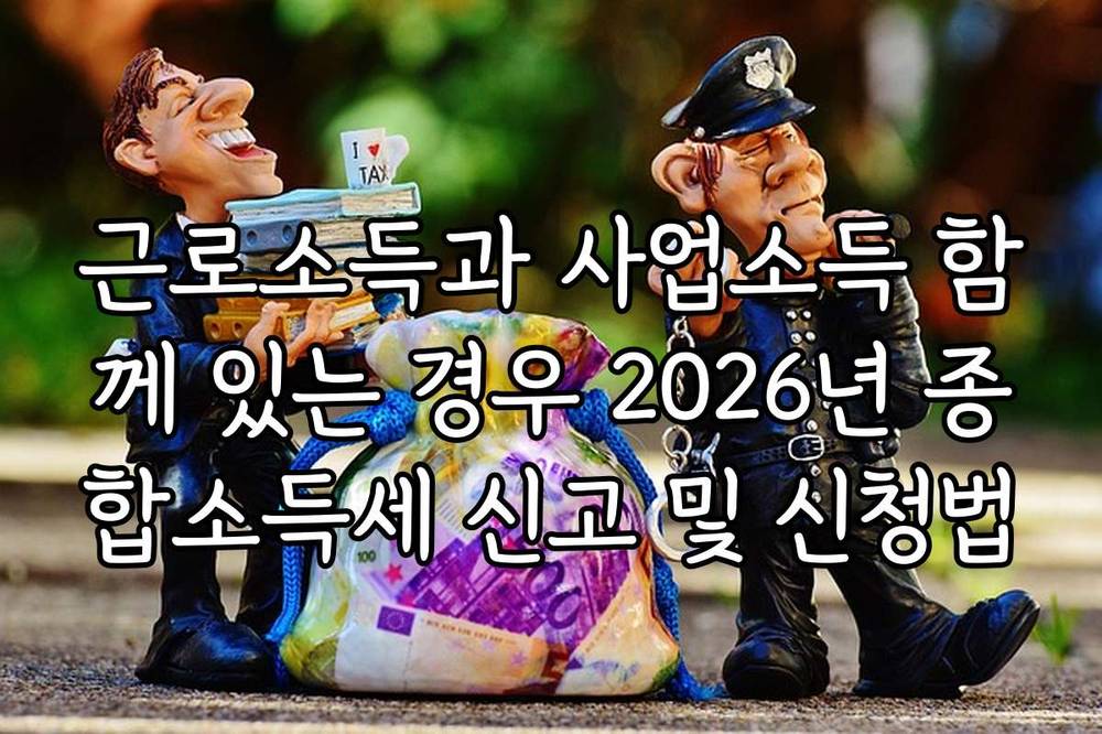 근로소득과 사업소득 함께 있는 경우 2026년 종합소득세 신고 및 신청법