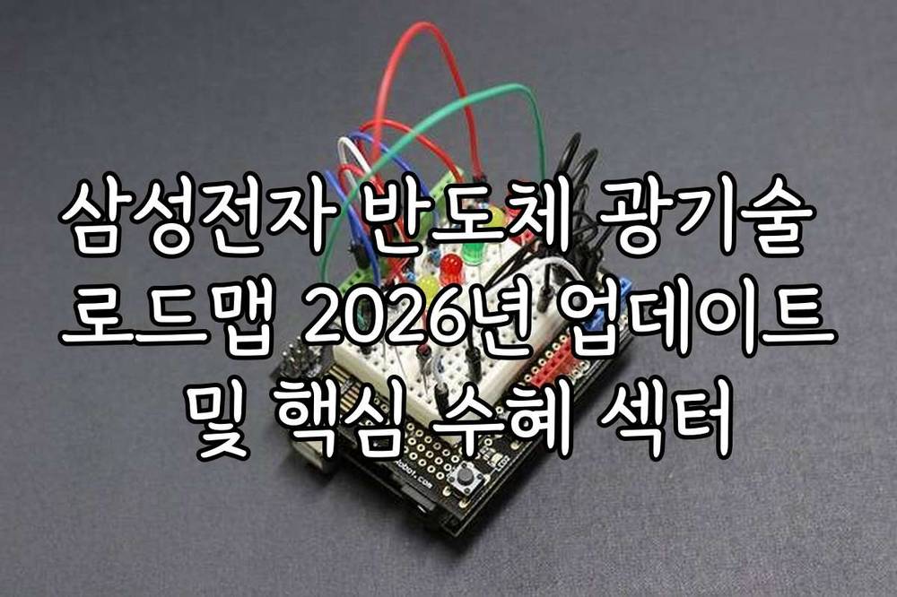 삼성전자 반도체 광기술 로드맵 2026년 업데이트 및 핵심 수혜 섹터