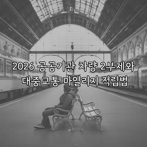 2026 공공기관 차량 2부제와 대중교통 마일리지 적립법