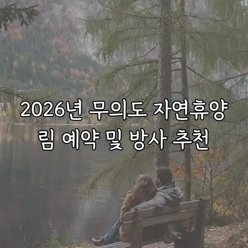 2026년 무의도 자연휴양림 예약 및 방사 추천