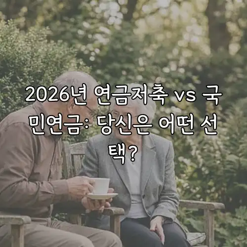 2026년 연금저축 vs 국민연금: 당신은 어떤 선택?