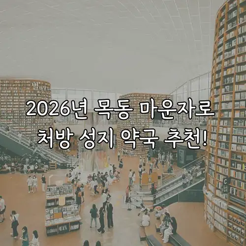 2026년 목동 마운자로 처방 성지 약국 추천!