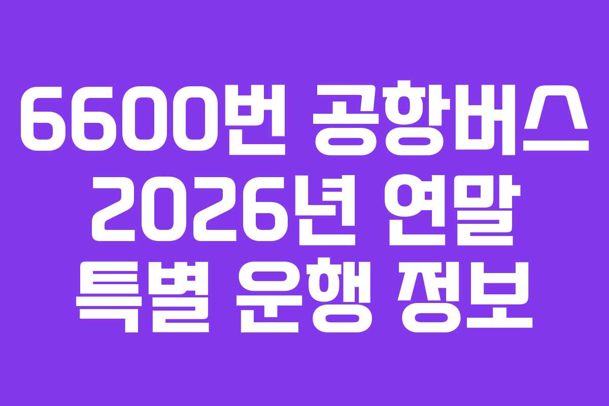 6600번-공항버스-2026년-연말-특별-운행-정보