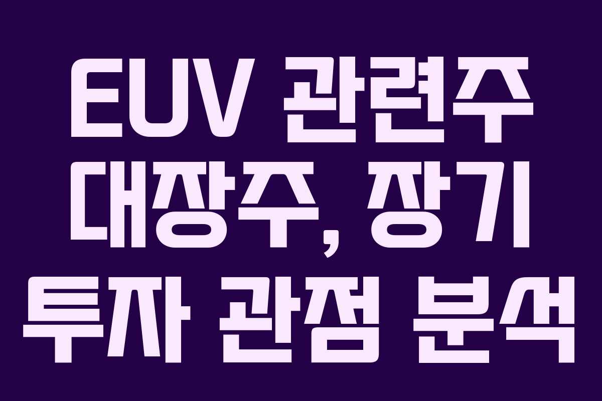 EUV-관련주-대장주,-장기-투자-관점-분석