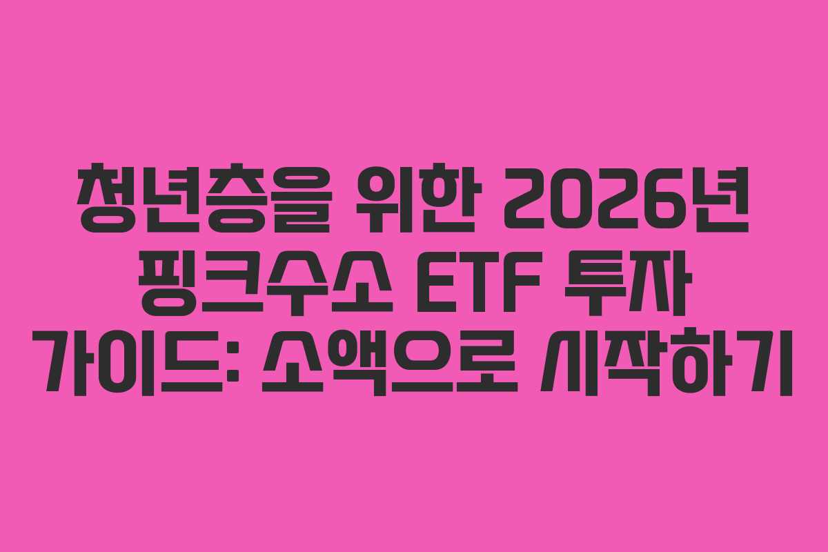 청년층을-위한-2026년-핑크수소-ETF-투자-가이드-소액으로-시작하기