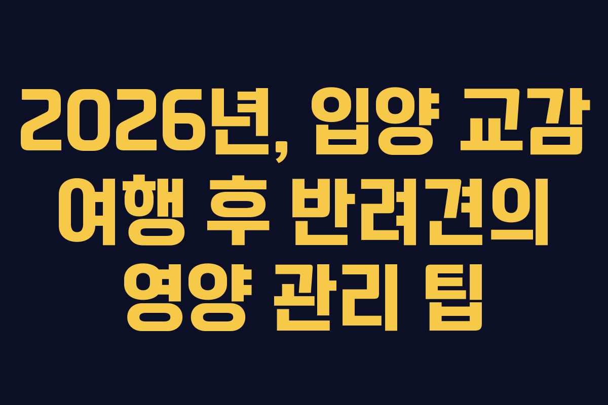 2026년,-입양-교감-여행-후-반려견의-영양-관리-팁
