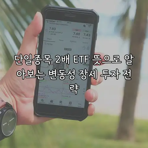 단일종목 2배 ETF 뜻으로 알아보는 변동성 장세 투자 전략