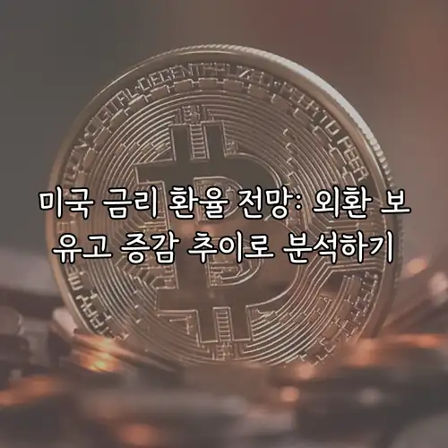 미국 금리 환율 전망: 외환 보유고 증감 추이로 분석하기