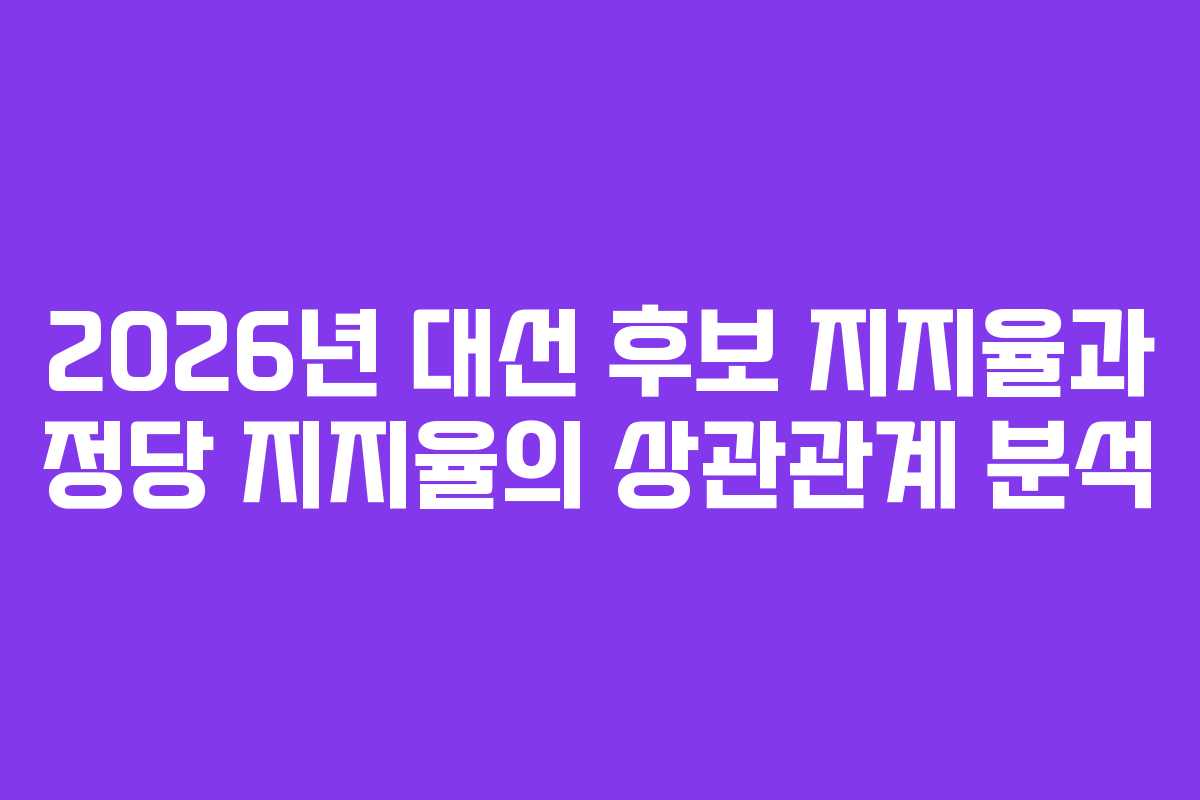 2026년-대선-후보-지지율과-정당-지지율의-상관관계-분석