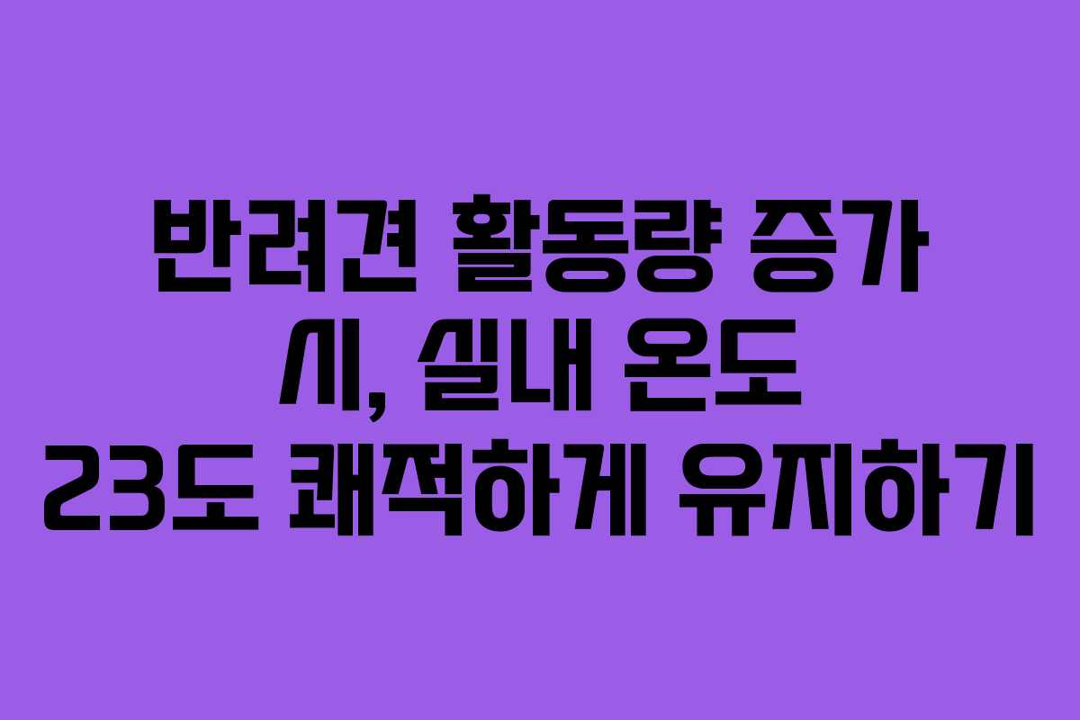 반려견-활동량-증가-시,-실내-온도-23도-쾌적하게-유지하기